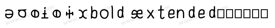 BODIDLYbold Extended字体转换